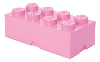 Cutie depozitare LEGO®, roz deschis