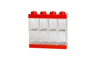 Cutie pentru 8 minifigurine LEGO®, alb – roșu