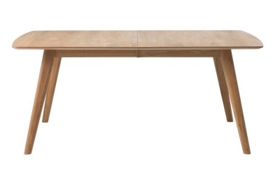Masă dining extensibilă din lemn de stejar Unique Furniture Rho, 150 x 90 cm
