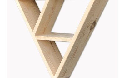Raft suspendat din lemn Simple Triangle