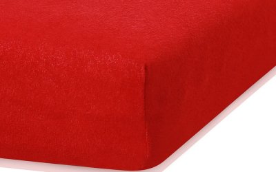 Cearceaf elastic AmeliaHome Ruby, 200 x 140-160 cm, roșu