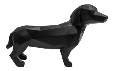 Decorațiune PT LIVING Origami Dog, negru