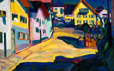 Reproducere tablou Vasilij Kandinskij – Castle Grave Street, 80 x 60 cm
