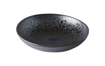 Bol servire din ceramică MIJ Pearl, ø 28 cm, gri – negru