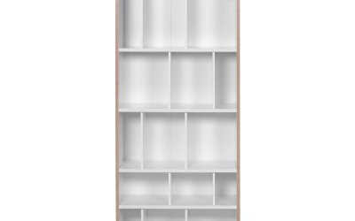 Bibliotecă TemaHome Group, lățime 72 cm, alb