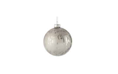 Set 8 globuri din sticlă pentru Crăciun J-Line Baub, ⌀ 8 cm, alb