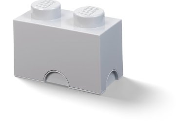 Cutie dublă pentru depozitare LEGO®, gri
