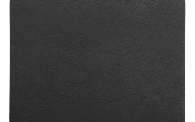 Suport farfurie din imitație de piele ZicZac Troja Rectangle, 33 x 45 cm, negru
