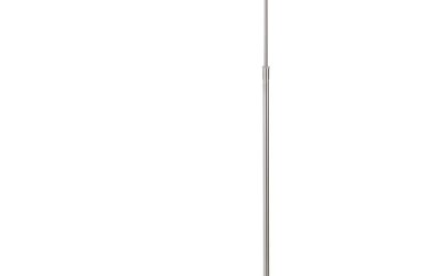 Lampadar argintiu LED cu abajur din metal (înălțime 130 cm) Nami – Fischer & Honsel