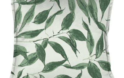 Pernă decorativă Velvet Atelier Sage Leaf, 45 x 45 cm, verde