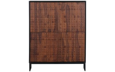 Bufet din lemn exotic sheesham BePureHome, 114 x 140 cm