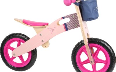 Bicicleta de echilibru pentru copii Legler Hummingbird, roz
