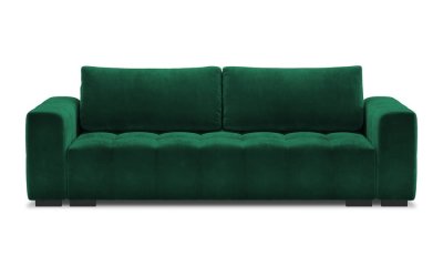 Canapea extensibila din catifea Milo Casa Luca, verde