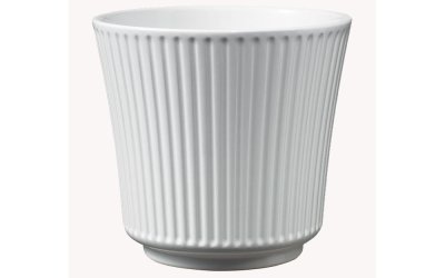 Ghiveci din ceramică Big pots Gloss, ø 16 cm, alb