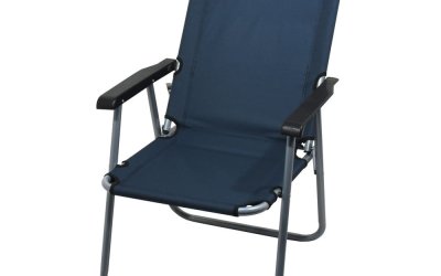 Scaun pliabil pentru camping Cattara Lyon, albastru închis