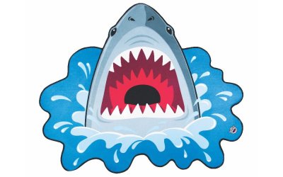 Pătură pentru plajă Big Mouth Inc. Shark, ⌀ 152 cm, formă rechin