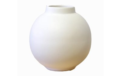 Vază din ceramică Rulina Topik, alb