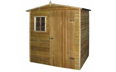 Cabana casa de gradina tip sopron, lemn de pin tratat, 1,5×2 m