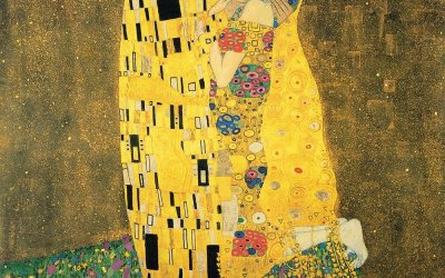 Reproducere tablou Gustav Klimt – The Kiss, 50 x 50 cm