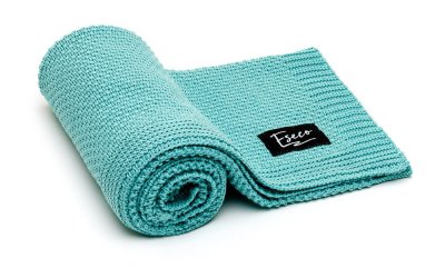 Pătură tricotată pentru copii ESECO, 80 x 100 cm, albastru