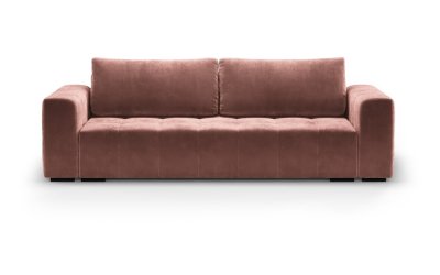 Canapea extensibila din catifea Milo Casa Luca, roz