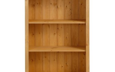 Bibliotecă joasă din lemn de pin Støraa Ella, maro deschis