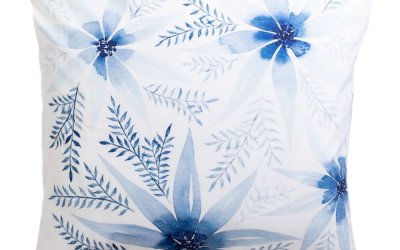 Pernă decorativă albastră-albă 45×45 cm – JAHU collections