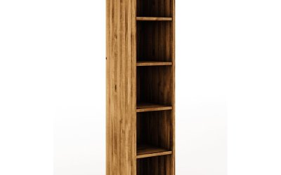 Bibliotecă din lemn de stejar 38×176 cm Vento – The Beds
