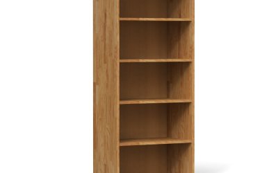 Bibliotecă din lemn de stejar 74×176 cm Vento – The Beds