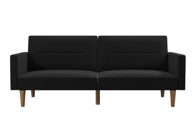 Canapea extensibilă neagră 204 cm Channel – Støraa