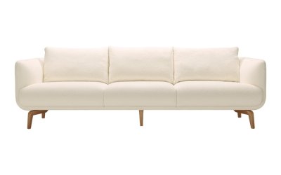 Canapea albă 257 cm Moa – Sits