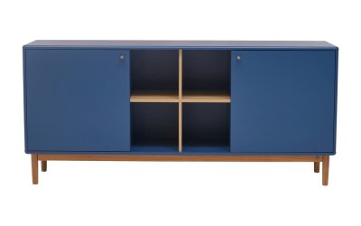 Comodă joasă albastră 175×80 cm Color Living – Tom Tailor for Tenzo