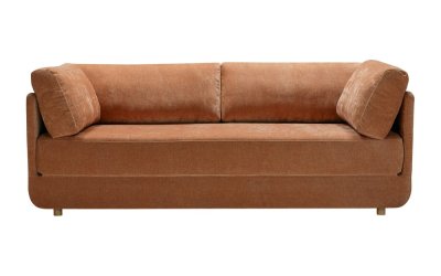 Canapea extensibilă portocalie 214 cm Stiny – Sits