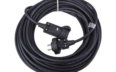 Cablu prelungitor negru 20 m – EMOS