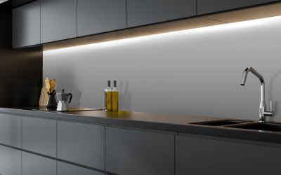 Autocolant de perete 200×60 cm Light Grey – Ambiance