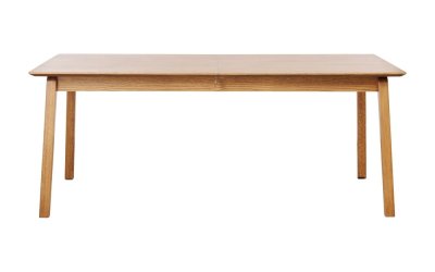 Masă de dining extensibilă cu blat cu aspect de lemn de stejar 95×190 cm Bari – Unique Furniture