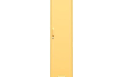 Dulap metalic galben Novogratz Cache, 38 x 185 cm