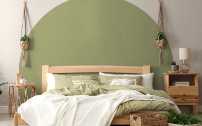 Autocolant de perete 165×140 cm Olive Green – Ambiance