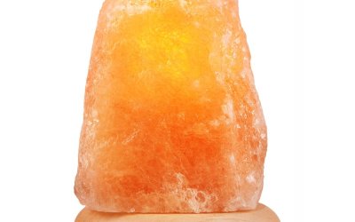 Lampă de sare portocalie, înălțime 16 cm Sally – LAMKUR