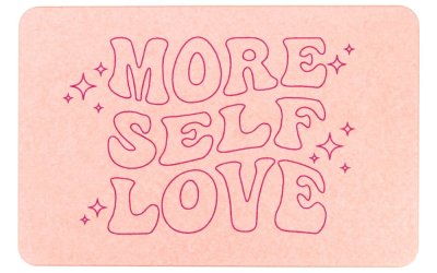 Covoraș de baie roz deschis 39×60 cm More Self Love – Artsy Doormats