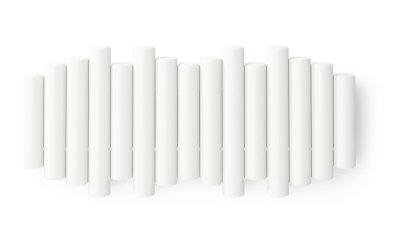 Cuier de perete alb din lemn de pin Picket – Umbra
