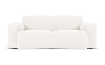 Canapea albă cu tapițerie din stofă bouclé 170 cm Molino – Micadoni Home