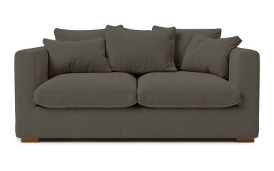 Canapea din catifea reiată gri închis 175 cm Comfy – Scandic