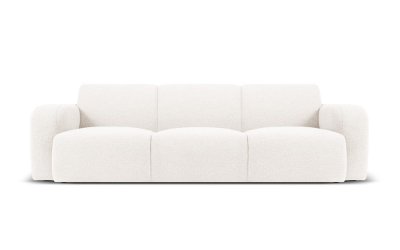 Canapea albă cu tapițerie din stofă bouclé 235 cm Molino – Micadoni Home