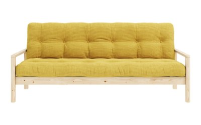 Canapea galbenă extensibilă 205 cm Knob – Karup Design
