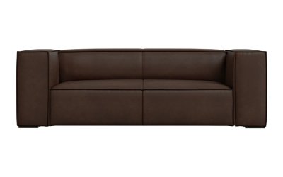 Canapea maro închis cu tapițerie din piele 212 cm Madame – Windsor & Co Sofas