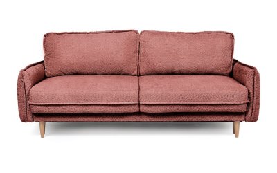 Canapea roșie extensibilă cu tapițerie din stofă bouclé 215 cm Patti – Bonami Selection