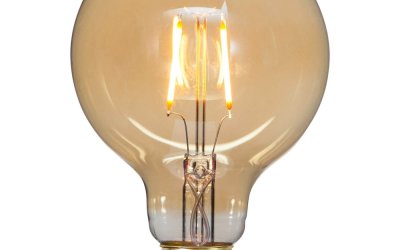 Bec LED/cu filament E27, cu lumină caldă 1 W Vintage Gold – Star Trading