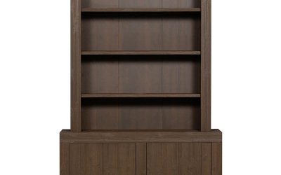 Bibliotecă maro din lemn de pin 146×230 cm Yumi – BePureHome