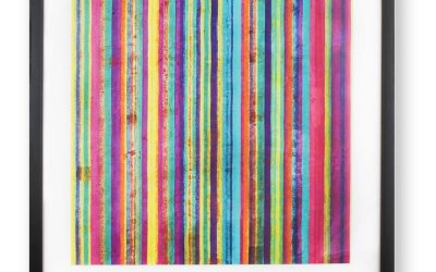 Tablou Graham & Brown Neon Stripe, 50 x 50 cm